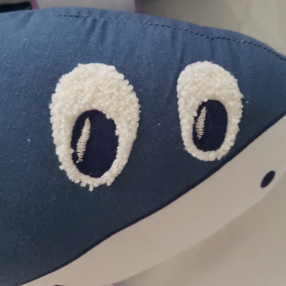 Mina Victory Plush Shark Decorative Pillow Collection Set of 2 - Discontinued - Picture 2 of 12